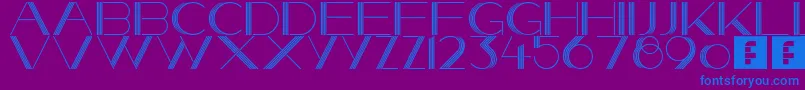 SheStoleTheNight Font – Blue Fonts on Purple Background