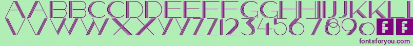 SheStoleTheNight Font – Purple Fonts on Green Background