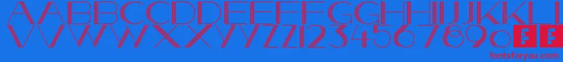 SheStoleTheNight Font – Red Fonts on Blue Background