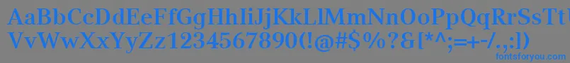 CompatilTextLtComBold Font – Blue Fonts on Gray Background