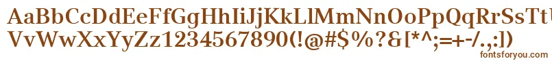 CompatilTextLtComBold Font – Brown Fonts on White Background