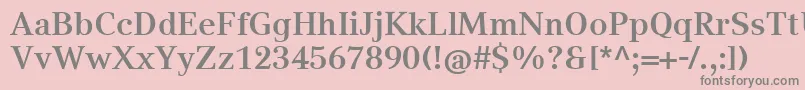 CompatilTextLtComBold Font – Gray Fonts on Pink Background