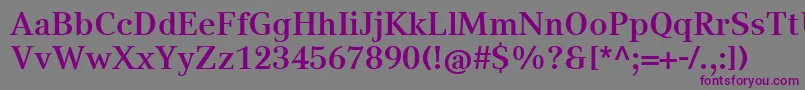 CompatilTextLtComBold Font – Purple Fonts on Gray Background