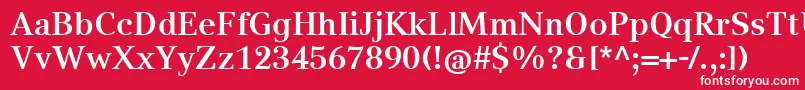 フォントCompatilTextLtComBold – 赤い背景に白い文字