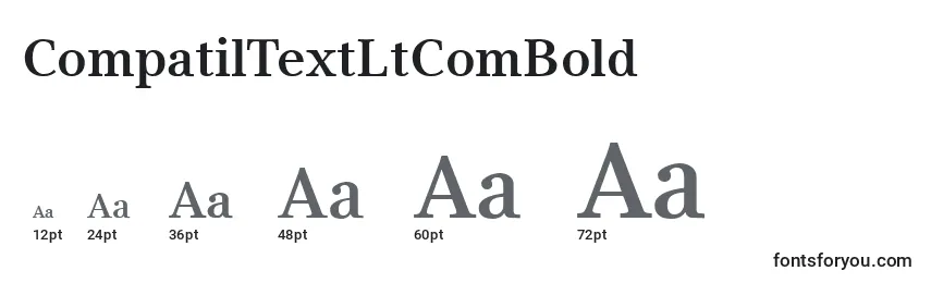 Größen der Schriftart CompatilTextLtComBold