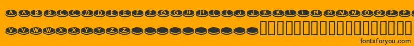 KrDunkers Font – Black Fonts on Orange Background