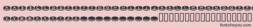 KrDunkers Font – Black Fonts on Pink Background