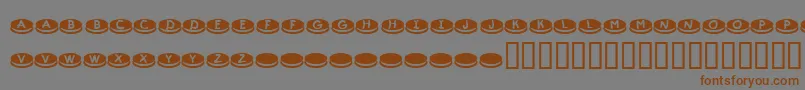 KrDunkers Font – Brown Fonts on Gray Background