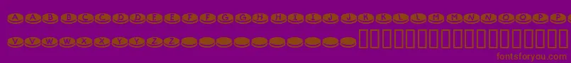 KrDunkers Font – Brown Fonts on Purple Background