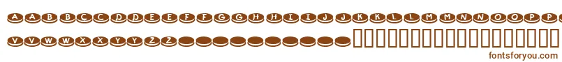 KrDunkers Font – Brown Fonts on White Background