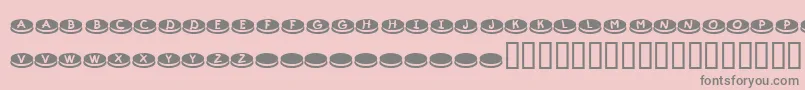 KrDunkers Font – Gray Fonts on Pink Background