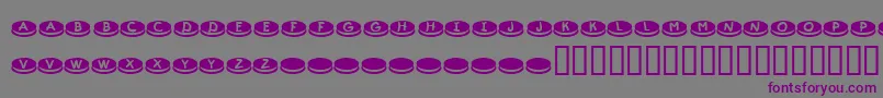 Шрифт KrDunkers – фиолетовые шрифты на сером фоне