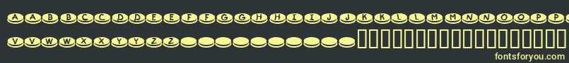 KrDunkers Font – Yellow Fonts on Black Background