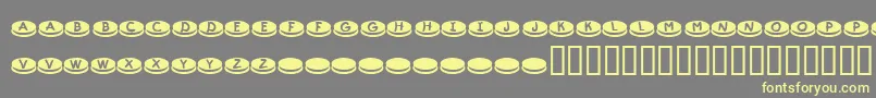 KrDunkers Font – Yellow Fonts on Gray Background