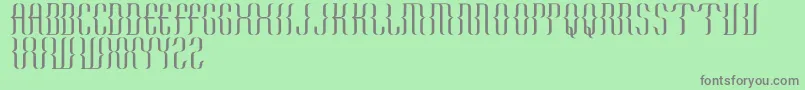 KurawalBeta Font – Gray Fonts on Green Background