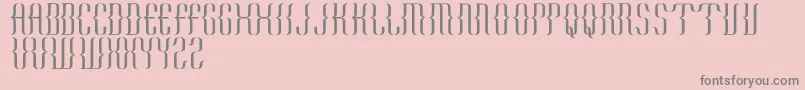 KurawalBeta-Schriftart – Graue Schriften auf rosa Hintergrund