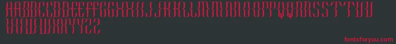 KurawalBeta Font – Red Fonts on Black Background