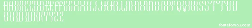KurawalBeta Font – White Fonts on Green Background