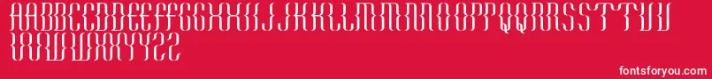 KurawalBeta Font – White Fonts on Red Background