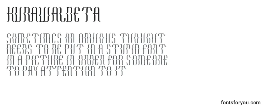Обзор шрифта KurawalBeta
