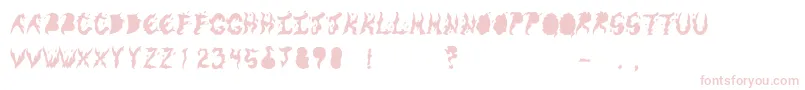 Czcionka KeneelMessy – różowe czcionki