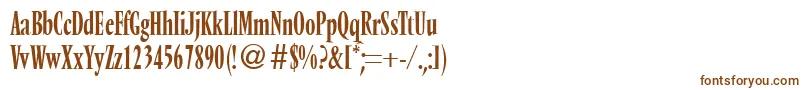 VendomecondtwoRegularDb Font – Brown Fonts on White Background