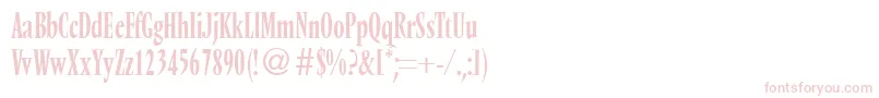VendomecondtwoRegularDb Font – Pink Fonts on White Background