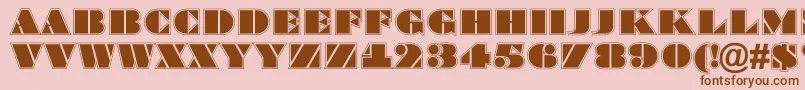 Bragga8 Font – Brown Fonts on Pink Background