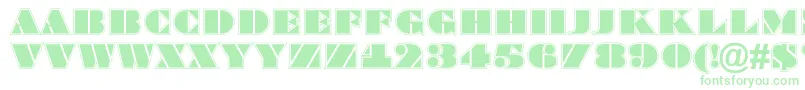 Bragga8 Font – Green Fonts on White Background