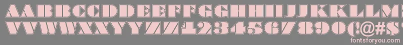 Bragga8 Font – Pink Fonts on Gray Background