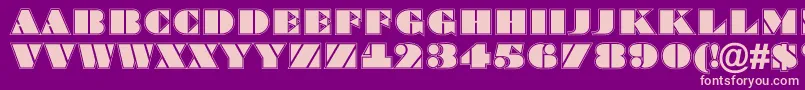 Bragga8 Font – Pink Fonts on Purple Background