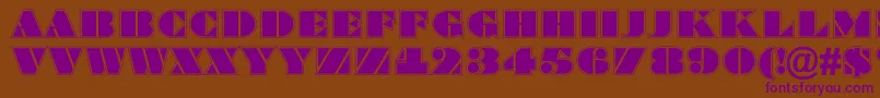 Bragga8 Font – Purple Fonts on Brown Background