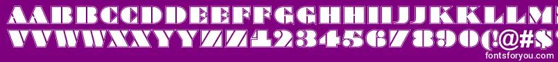 Bragga8 Font – White Fonts on Purple Background