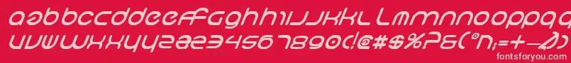 fuente NeoGeoBoldItalic – Fuentes Rosadas Sobre Fondo Rojo