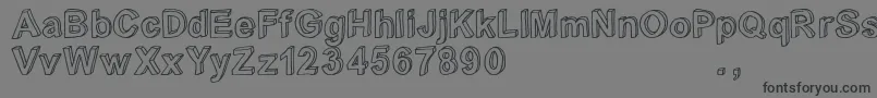 Crialtrial Font – Black Fonts on Gray Background
