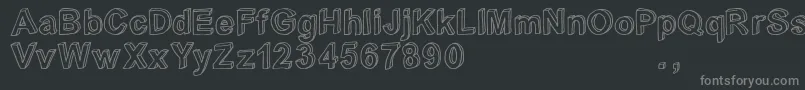 Crialtrial Font – Gray Fonts on Black Background