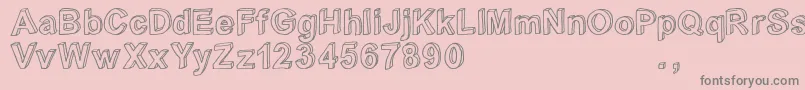 Crialtrial Font – Gray Fonts on Pink Background