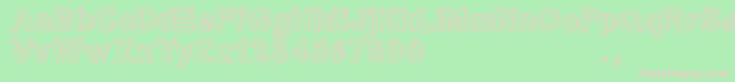 Crialtrial Font – Pink Fonts on Green Background