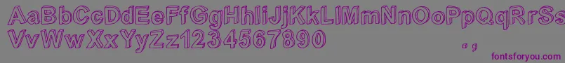 Crialtrial Font – Purple Fonts on Gray Background