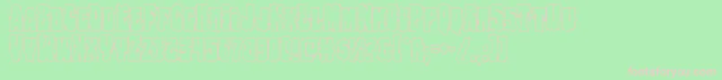 Bogbeastout Font – Pink Fonts on Green Background
