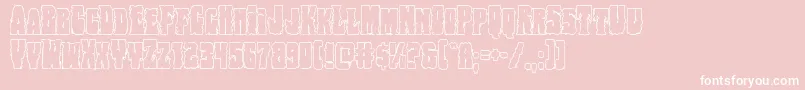 Bogbeastout Font – White Fonts on Pink Background