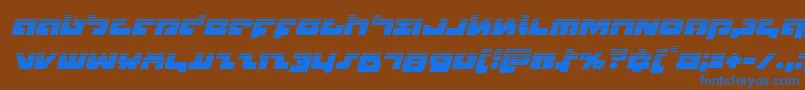 fuente Boomstickhalfital – Fuentes Azules Sobre Fondo Marrón