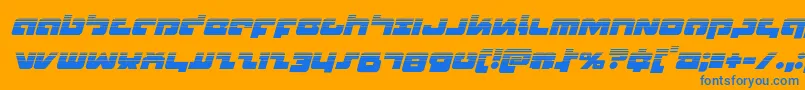 fuente Boomstickhalfital – Fuentes Azules Sobre Fondo Naranja