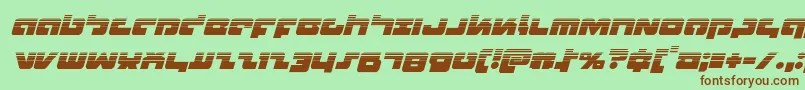 Boomstickhalfital Font – Brown Fonts on Green Background