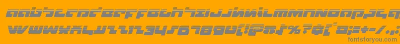 Шрифт Boomstickhalfital – серые шрифты на оранжевом фоне
