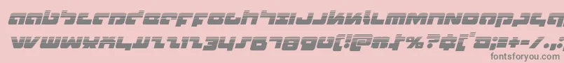 Boomstickhalfital Font – Gray Fonts on Pink Background