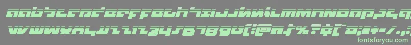 Boomstickhalfital Font – Green Fonts on Gray Background