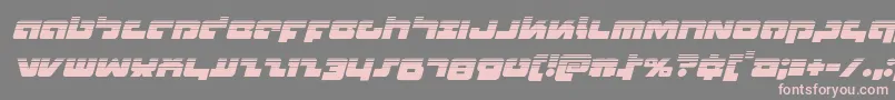 フォントBoomstickhalfital – 灰色の背景にピンクのフォント