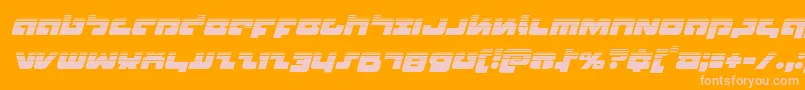 Boomstickhalfital Font – Pink Fonts on Orange Background