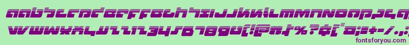Шрифт Boomstickhalfital – фиолетовые шрифты на зелёном фоне